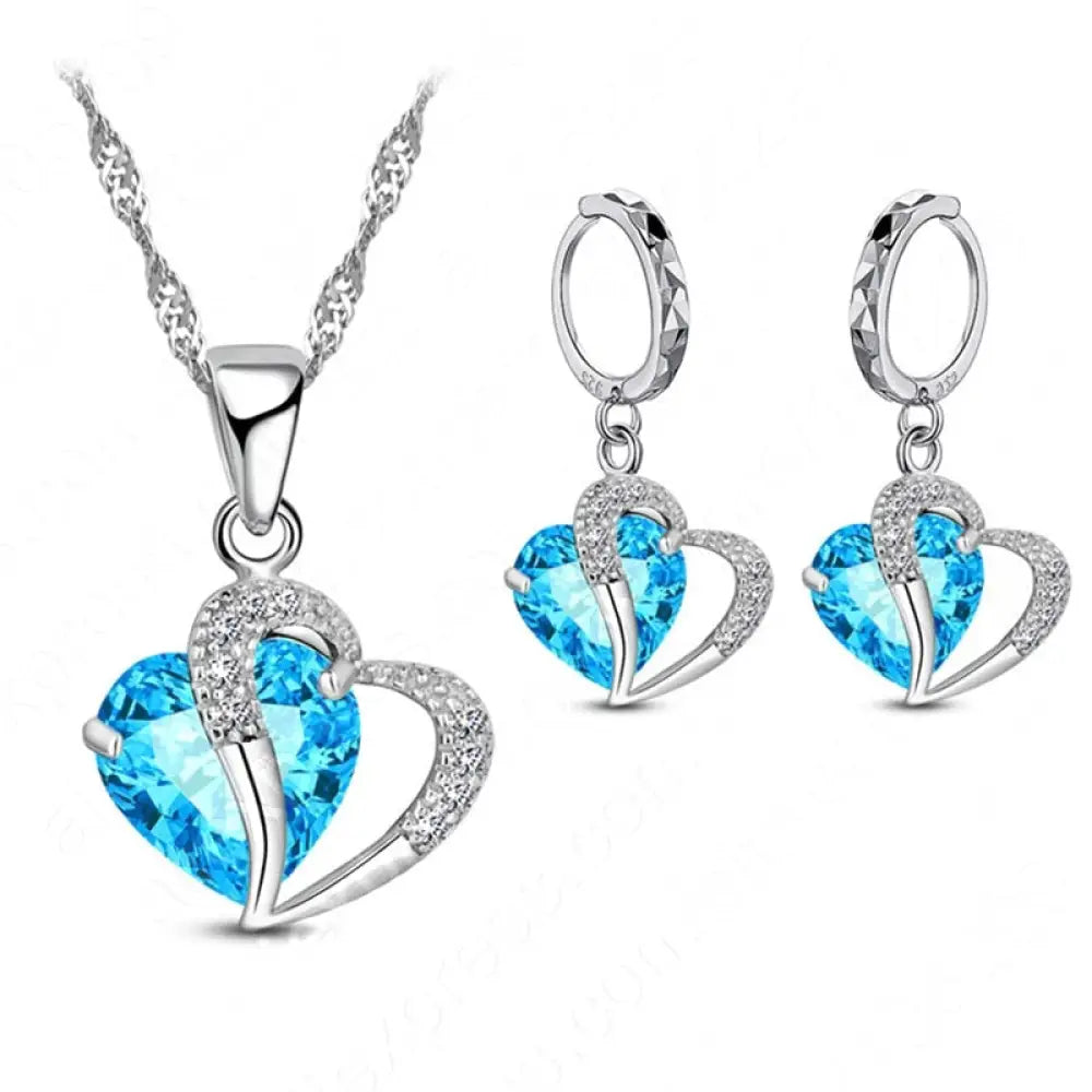 Luxury Women 925 Sterling Silver Necklace