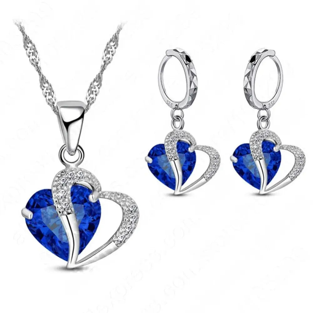 Luxury Women 925 Sterling Silver Necklace
