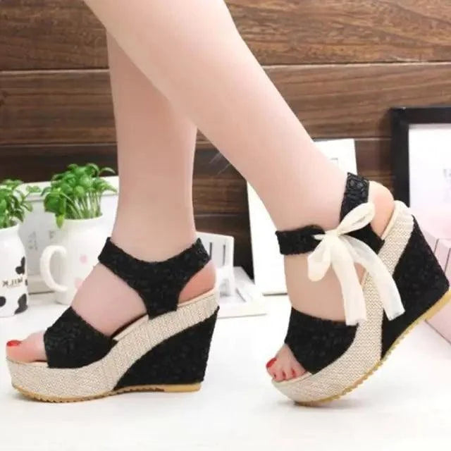 New Modern Wood High Heels Sandals