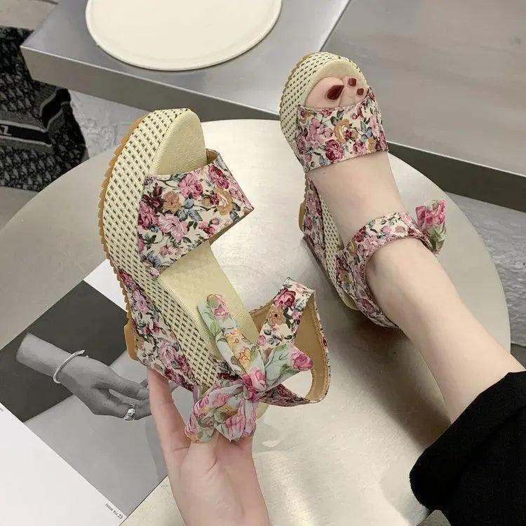 New Modern Wood High Heels Sandals
