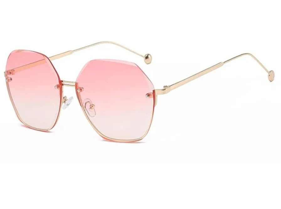 Polygonal Metal Sunglasses | Retro Luxury UV Protection
