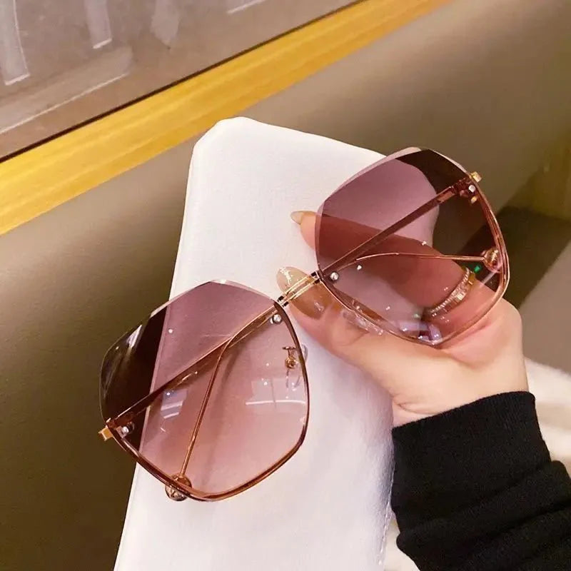 Polygonal Metal Sunglasses | Retro Luxury UV Protection