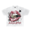 Rockstar Streetwear White Cotton Tee