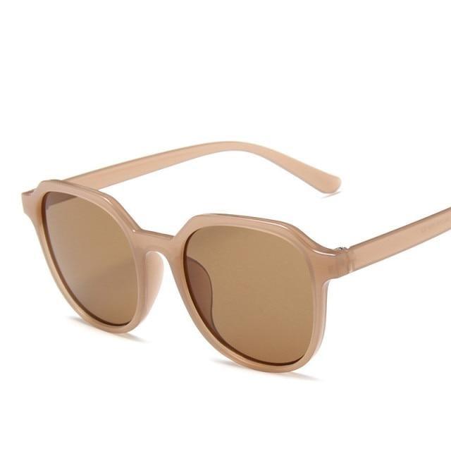 Square Vintage Sunglasses For Women With High Quality Durable Eyewear